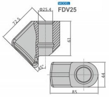 Gniazdo obsada noża FDV25 bit holder