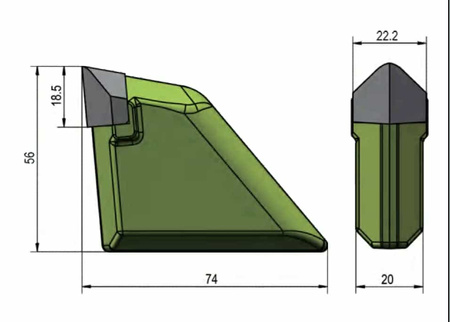 Frez DT87 węglik spiekany