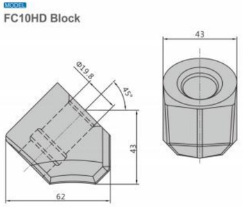 Gniazdo obsada noża FC10HD bit holder