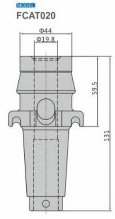 Gniazdo obsada noża FCAT020 bit holder