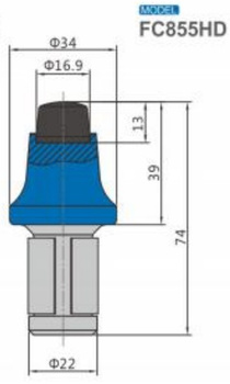Ząb nóż frez FC855HD z węglikiem spiekanym