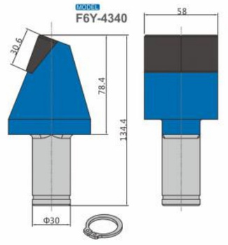 Ząb nóż frez F6Y-4340 z węglikiem spiekanym