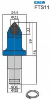 Ząb nóż frez FTS11 z węglikiem spiekanym