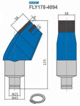 Ząb nóż frez FLY178-4094 z węglikiem spiekanym