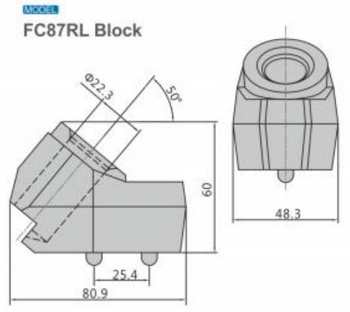 Gniazdo obsada noża FC87RL bit holder