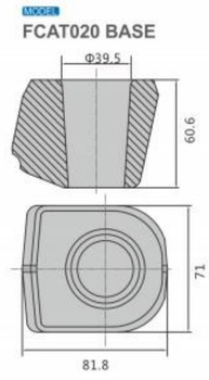 Gniazdo obsada noża FCAT020 BASE bit holder