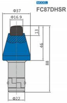 Ząb nóż frez FC87DHSR z węglikiem spiekanym