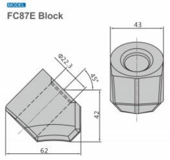 Gniazdo obsada noża FC87E bit holder