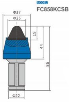 Ząb nóż frez FC858KCSB z węglikiem spiekanym